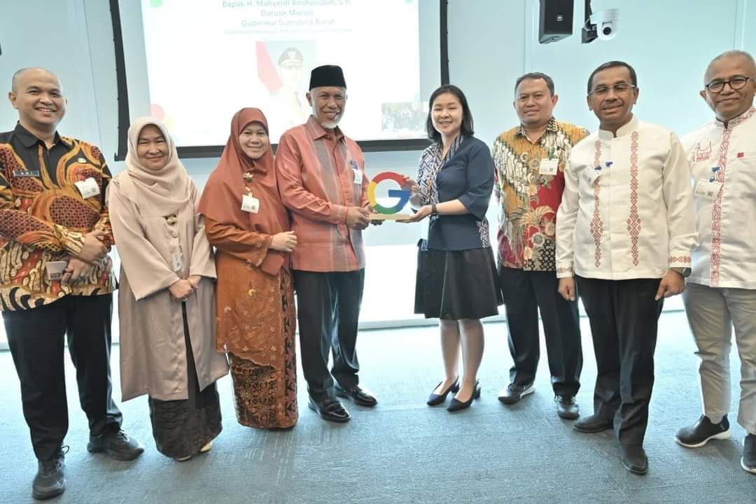 Gubernur Sumatera Barat, buya Mahyeldi Ansharullah sambangi kantor Google Indonesia di Jakarta