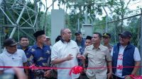 Peresmian menara BTS di Nagari Sariak Alahan Tigo, Kecamatan Hiliran Gumanti, Kabupaten Solok, oleh Wakil Ketua Komisi VI DPR RI Andre Rosiade bersama Bupati Solok Jon Firman Pandu.