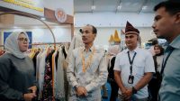 stand pameran Kabupaten Solok Selatan di ajang APKASI Otonomi Expo (AOE) 2026 yang berlangsung di Indonesia Convention Exhibition (ICE) BSD, Tangerang